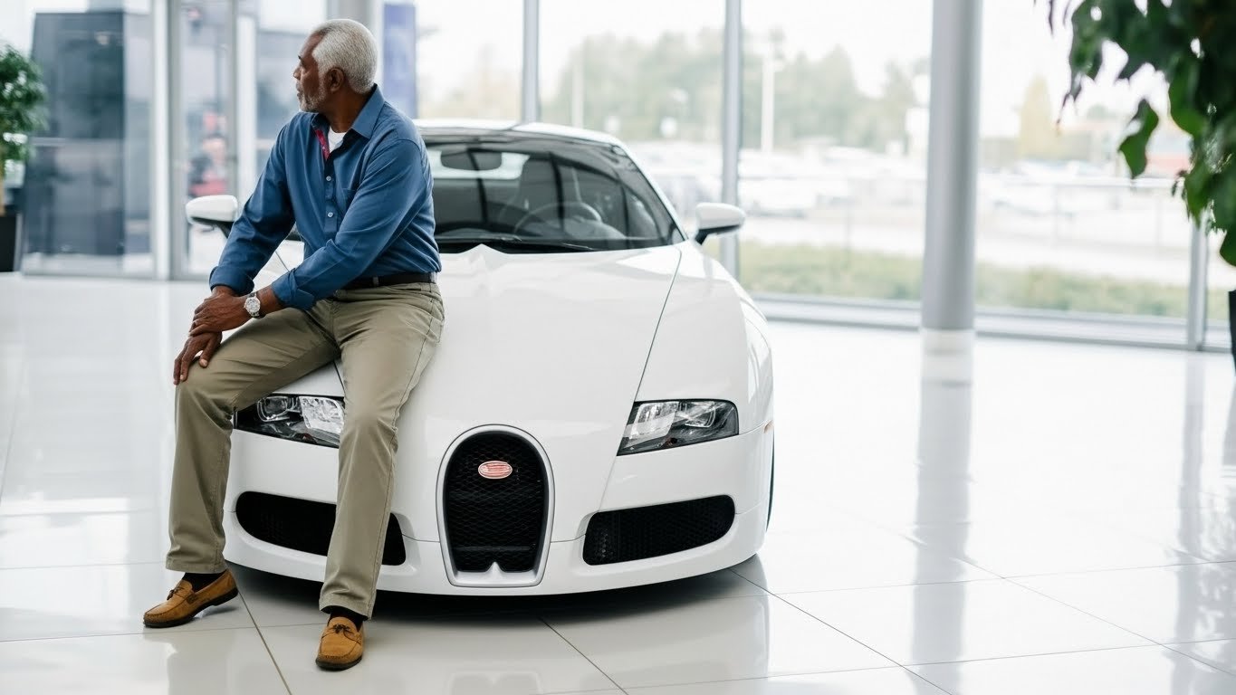 empresario sentado en el coche zona prohibida