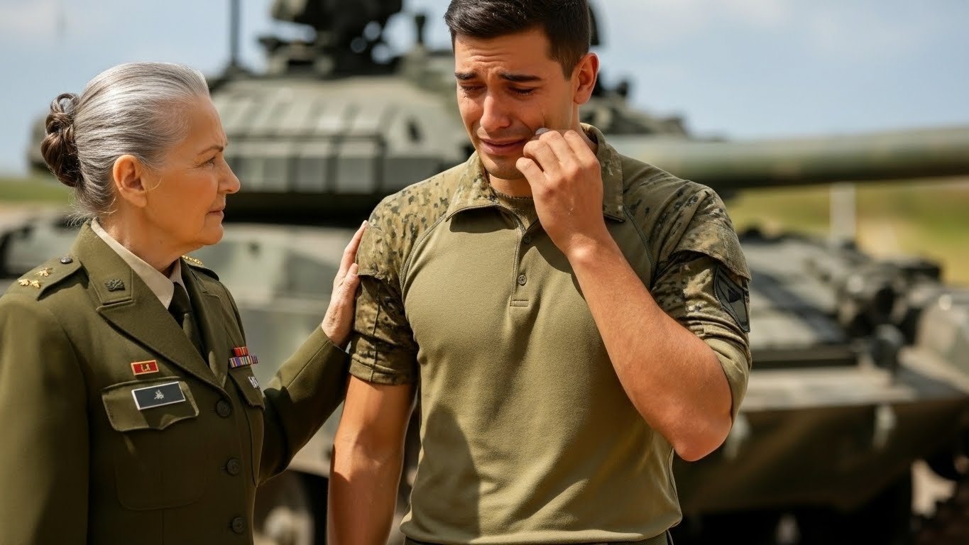 Un soldado informa a su superior durante una conversación formal Reflexión sobre el karma y las lecciones de vida en Zona Prohibida